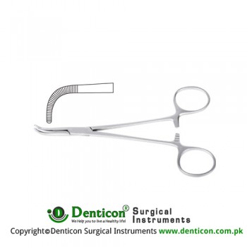 Adson-Baby Dissecting and Ligature Forceps Curved Stainless Steel, 18 cm - 7"